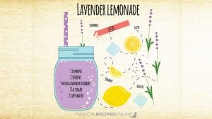 healing magic potion, lavender lemonade