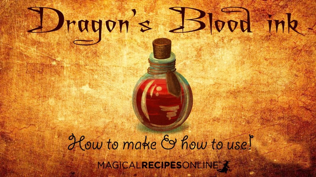 Ancient Ink Formula Recipe Dragon's Blood ink Magical Recipes Online