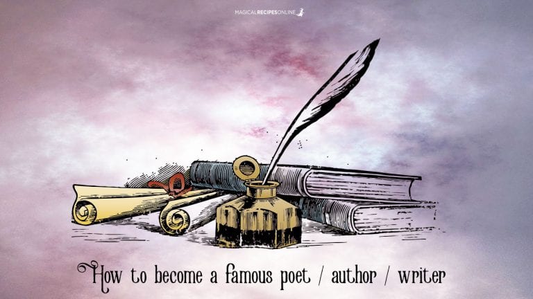 How to become a famous poet / author / writer