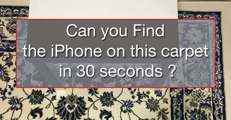Mind test: Find the iPhone in the Photo in 30”