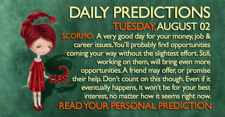 Daily Predictions for Wednesday, 2 August 2017