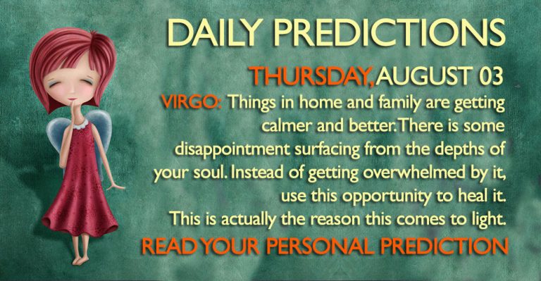 Daily Predictions for Thursday, 3 August 2017