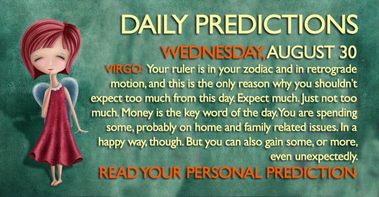 Daily Predictions for Wednesday, 30 August 2017