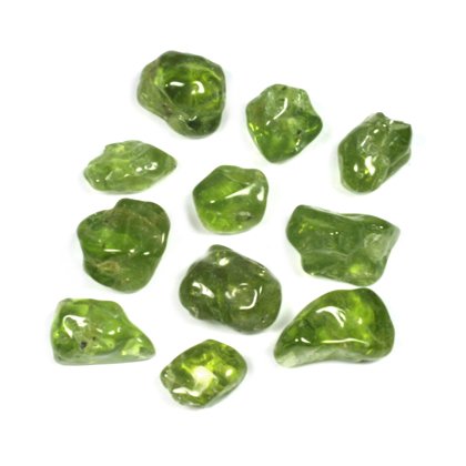 CrystalAge Peridot Mini Tumble Stones