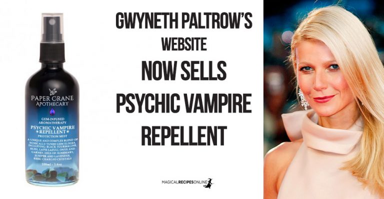 Goop – Gwyneth Paltrow’s website sells anti-Vampire Repellent
