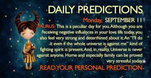 Daily Predictions for Monday, 11 September 2017