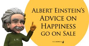 Albert Einstein Advice on happiness