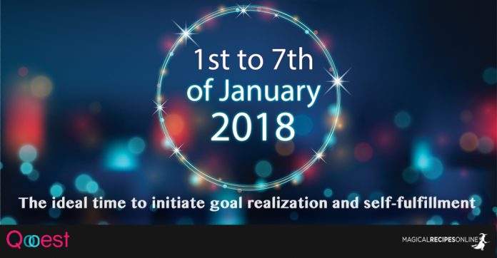 1st to 7th of January: The ideal time to initiate goal realization and self-fulfillment