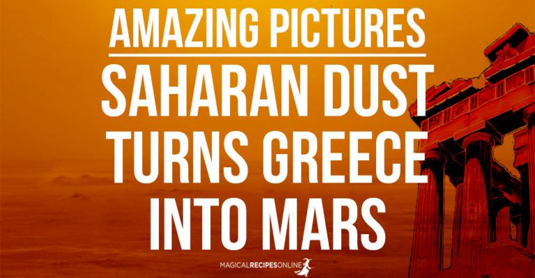 Saharan dust turns Greece into Mars