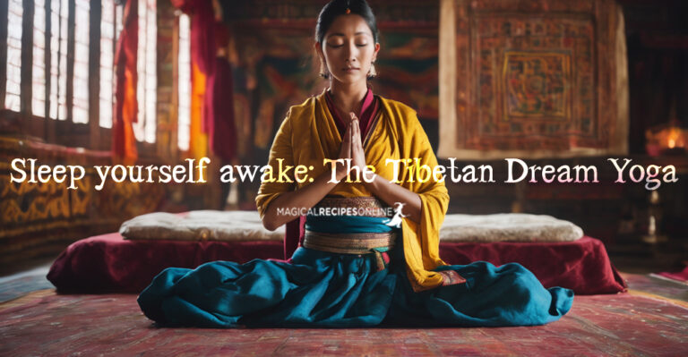 Sleep yourself awake: The Tibetan Dream Yoga