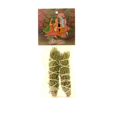 Smudging Herbs - Juniper Smudge Stick - 2 Mini Bundles by Prabhuji's Gifts $14.95