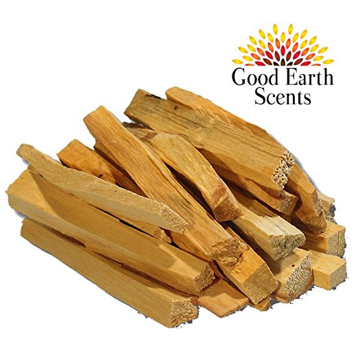 Premium Holy Palo Santo - 20 Smudge Sticks - 4.5 oz - 100% Natural and Organic - by Good Earth Scents, $9.49
