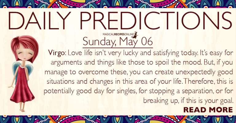 Daily Predictions for Sunday, 6 May 2018