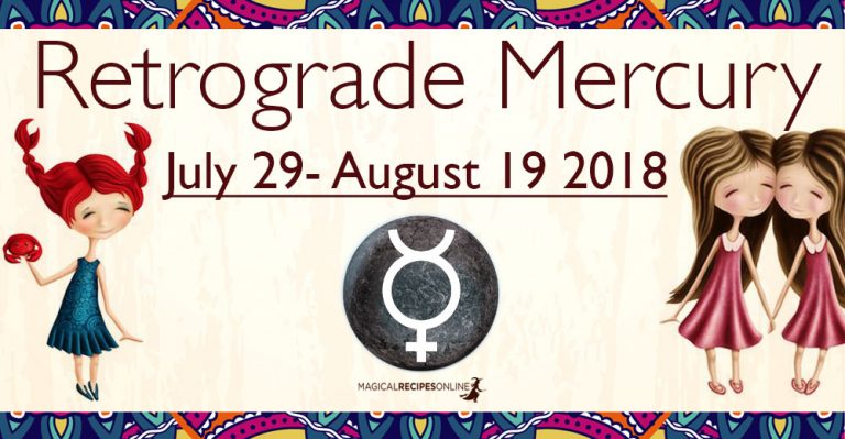 Retrograde Mercury, from July 29 – August 19 2018