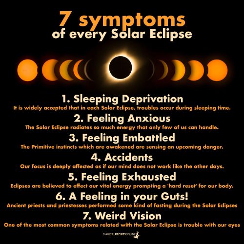 The Seven Symptoms of every Solar Eclipse Magical Recipes Online