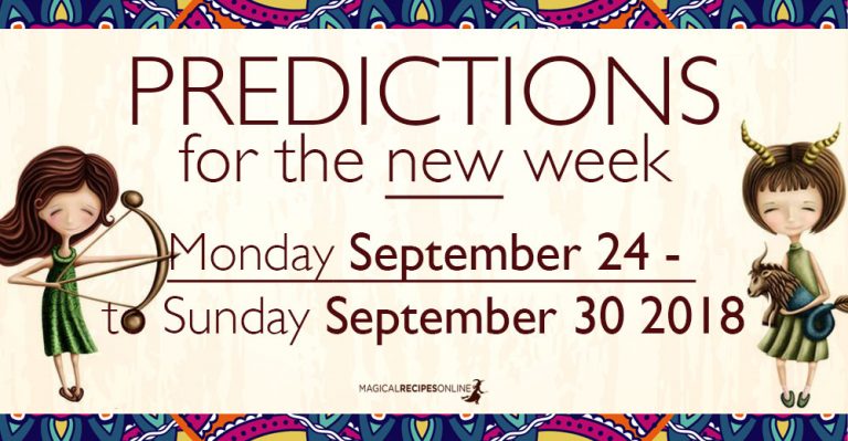 Predictions for the New Week,  September 24 – 30