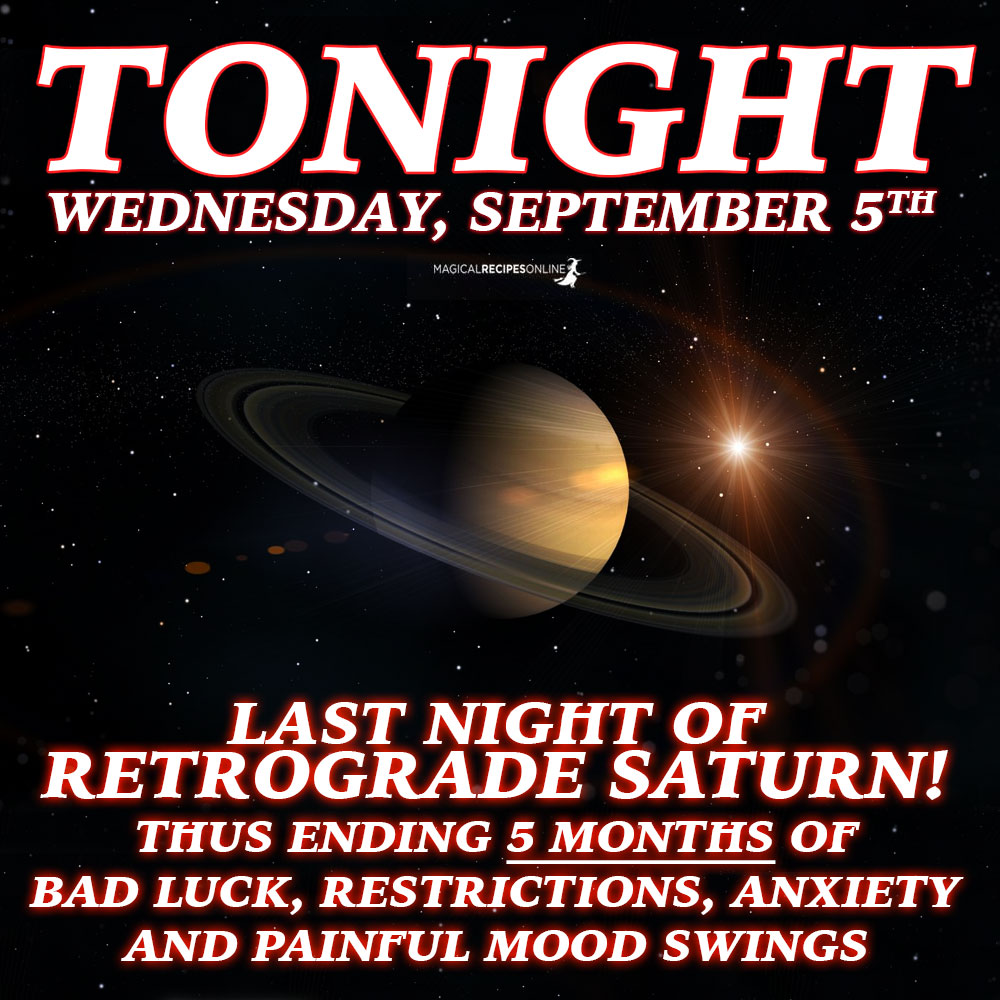 More good news come from Saturn's last day as retrograde. What is gone is gone. Spend no more tears for the past. Embrace the future.