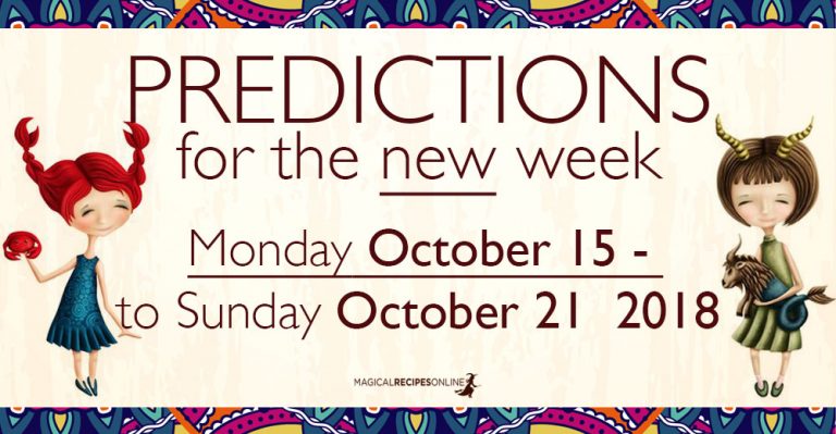 Predictions for the New Week,  October 15 – 21