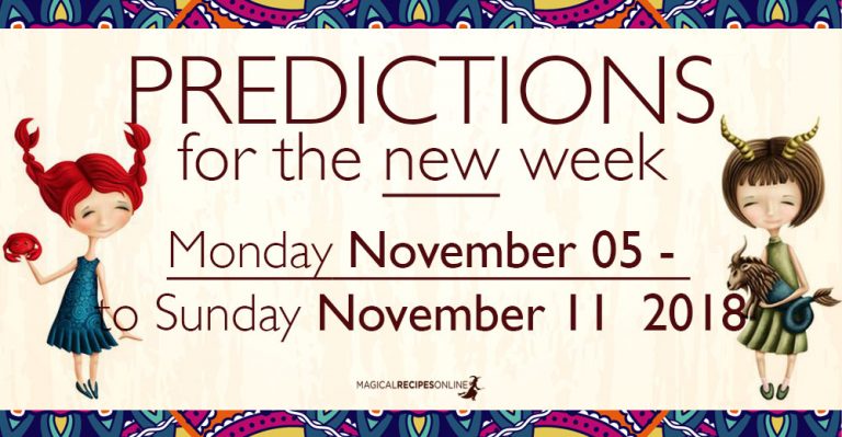 Predictions for the New Week, November 05 – 11, 2018