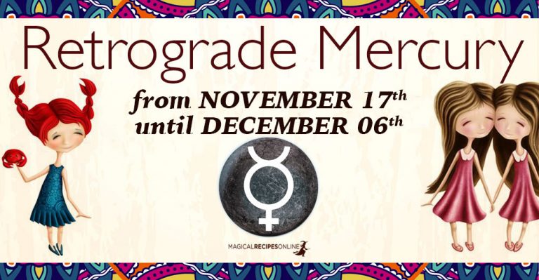 Retrograde Mercury, from November 17 – December 06 2018