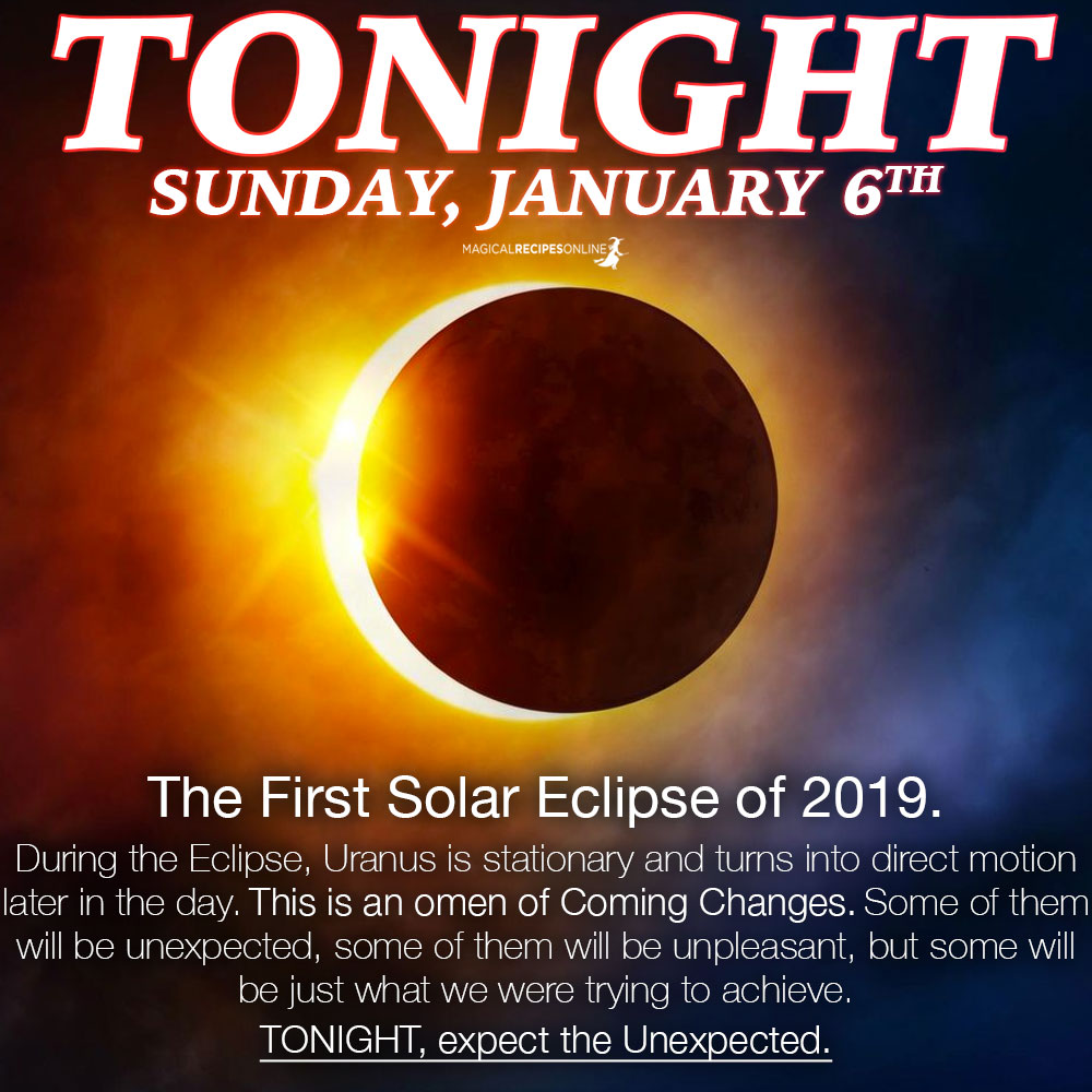 New Moon and Solar Eclipse Predictions – 06 January 2019