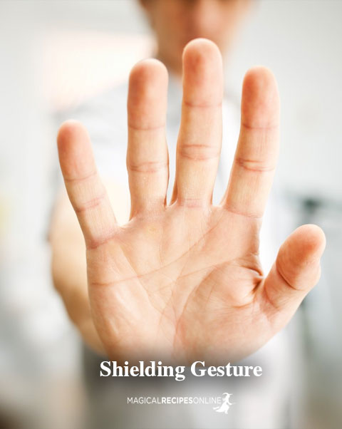 Shielding gesture