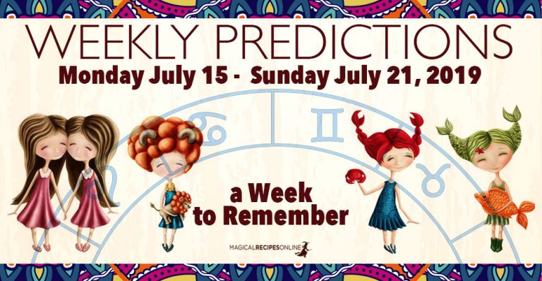 Predictions for the New Week, July 15 – July 21, 2019