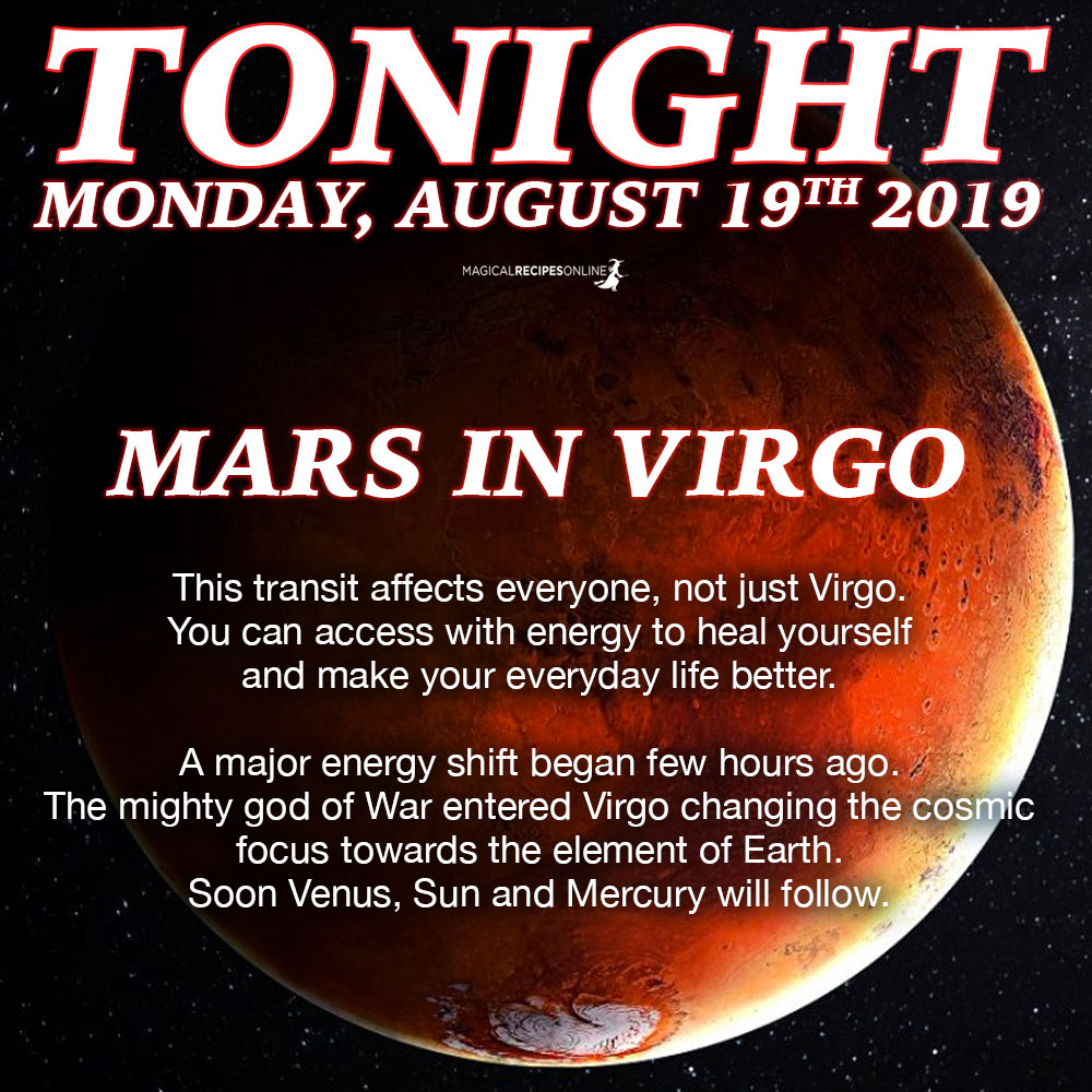 ⭐Mars enters Virgo (August 18th)