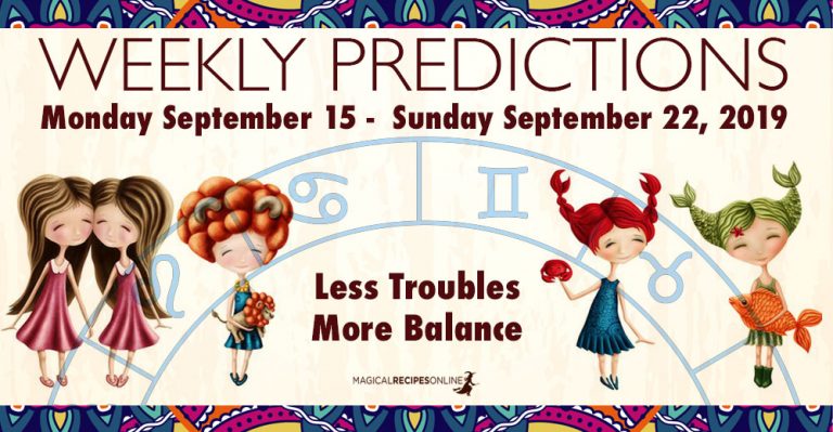 Predictions for the New Week, September 16 – September 22, 2019