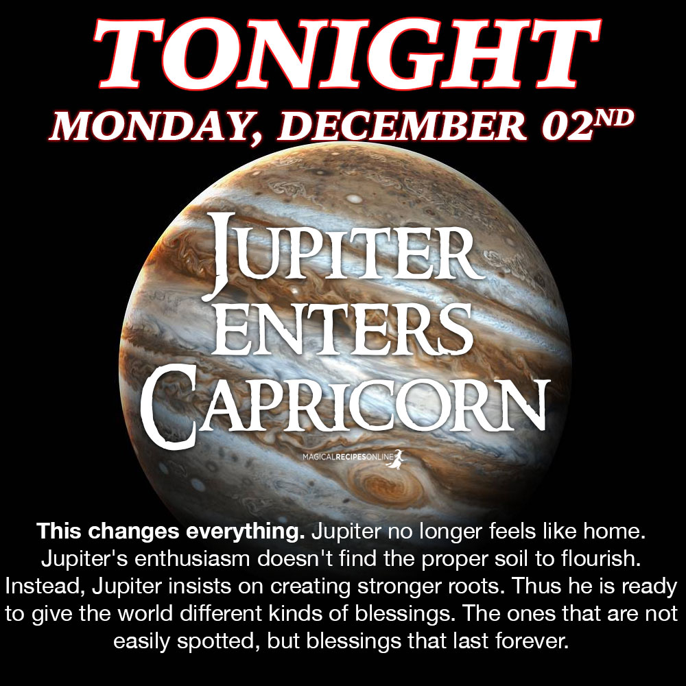 Jupiter in Capricorn - December 2019 - December 2020