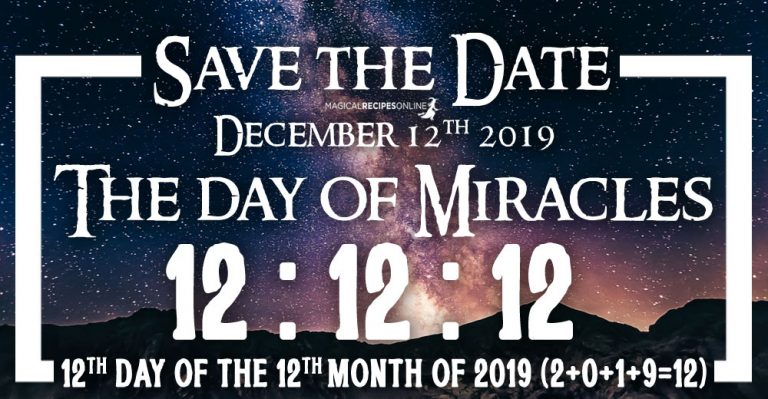 Save the Date: December 12th 2019, the day of Miracles