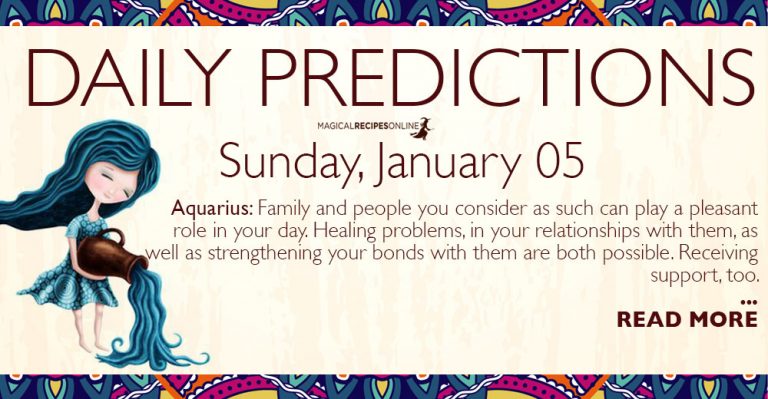 Daily Predictions for Sunday 5 January 2020
