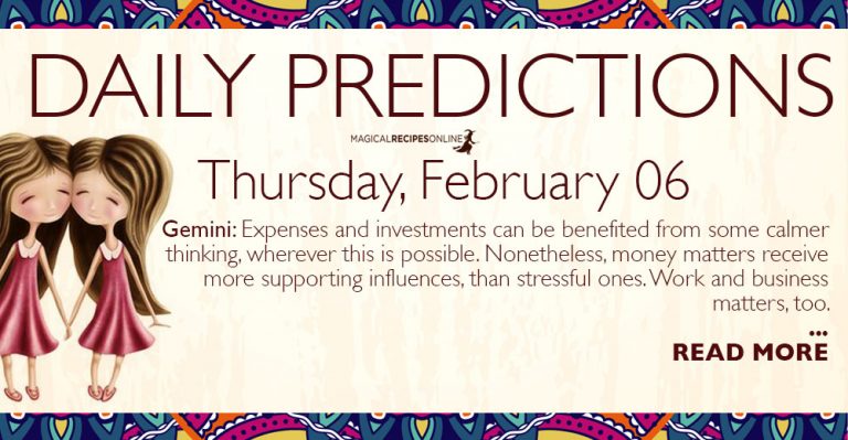 Daily Predictions for Thursday 06 February 2020