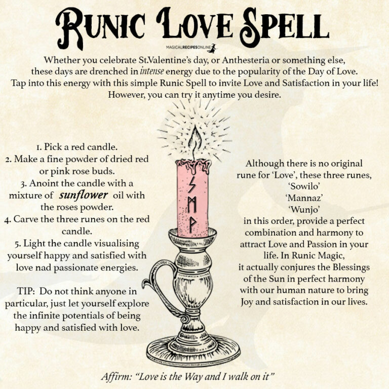 Runic Love Spell Magical Recipes Online
