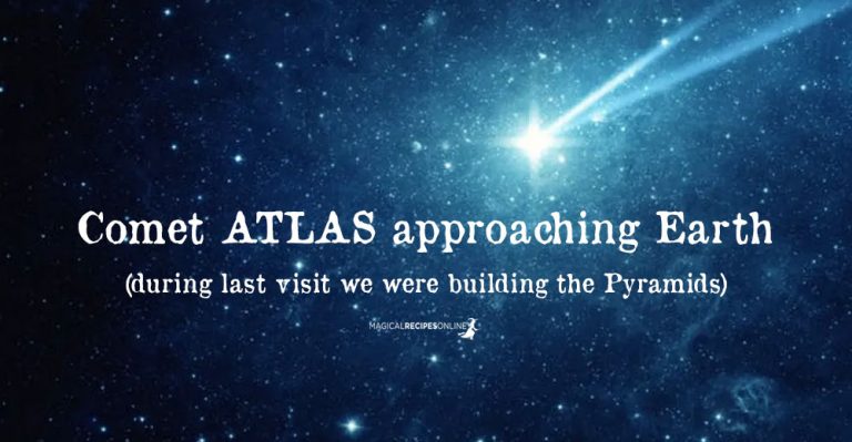 Bright Comet ATLAS approaching Earth – during last visit we built Pyramids