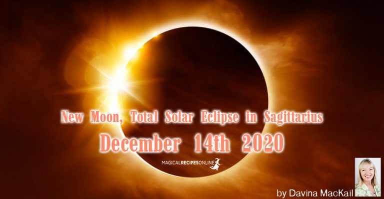 New Moon, Total Solar Eclipse in Sagittarius December 14th 2020