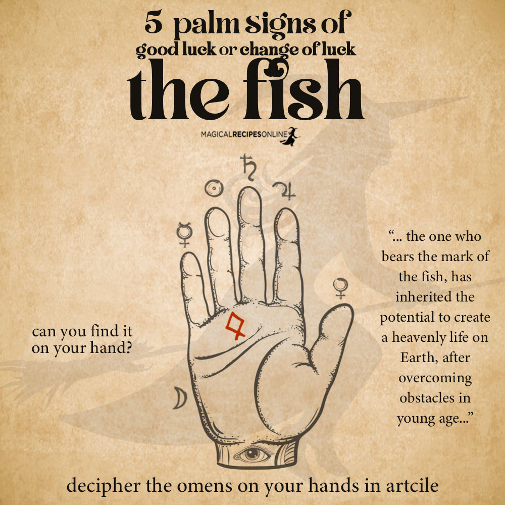 fish sign palmistry - lucky signs