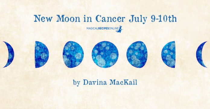 New Moon in Cancer July 9-10th – Time for Radical Self Care by Davina Mackail