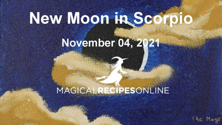 New Moon in Scorpio – 04 November 2021