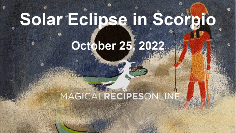 Solar Eclipse/New Moon in Scorpio – 25 October 2022