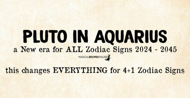 Pluto in Aquarius – a New era for ALL Zodiac Signs 2023/2024 – 2045