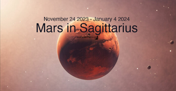 Mars in Sagittarius: November 24 2023 - Januar 4 2024
