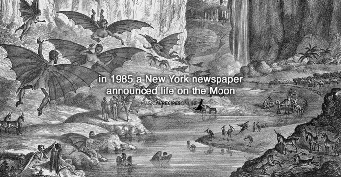 in 1985 a New York newspaper announced life on the Moon