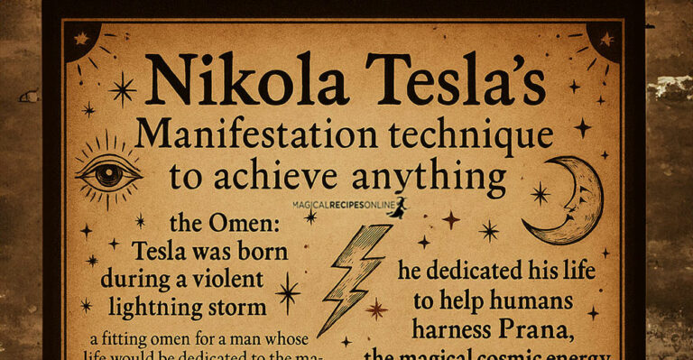 Nikola Tesla: a Prophet of the Future & his manifestation techniques