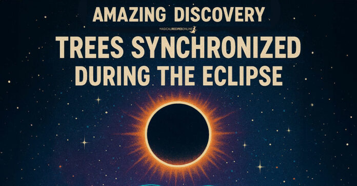 Trees synchronized their signals during the Eclipse