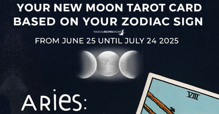 your New Moon tarot Card – based on your Zodiac Sign (June 25 – July 24 2025)